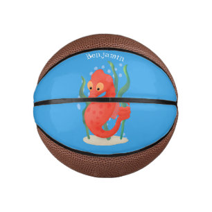 Mini Balón De Baloncesto Personalizado de caballitos de mar de pepino