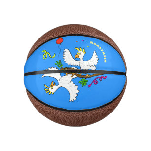 Mini Balón De Baloncesto Personalizado de pájaros de cacatúa graciosa