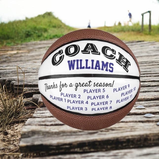 Mini Balón De Baloncesto Personalizado del equipo de entrenadores de básque (Subido por el creador)
