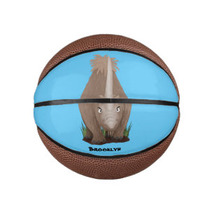 Mini Balón De Baloncesto Personalizado elasmotherium rinoceronte