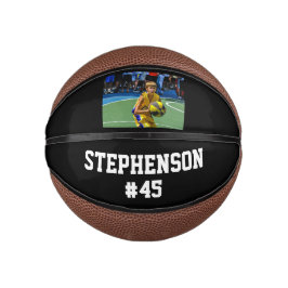 Mini Balón De Baloncesto Personalizado Foto Nombre Baloncesto