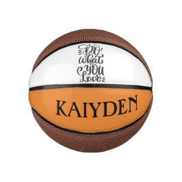 Mini Balón De Baloncesto Personalizado - Haz lo que amas - Baloncesto