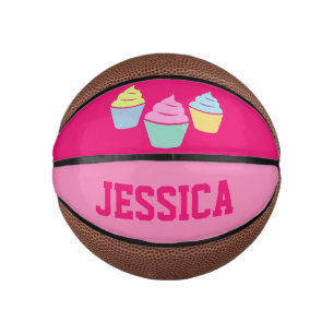 Mini Balón De Baloncesto Personalizado lindo quequito rosado pequeño balonc