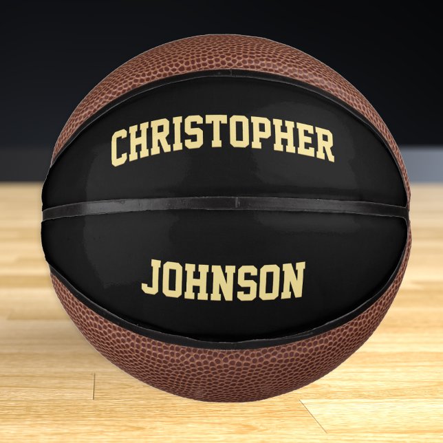 Mini Balón De Baloncesto Personalizado Monogrammed Player Team Club Nombre  (Custom Monogrammed Player Team Club School Name Mini Basketball)