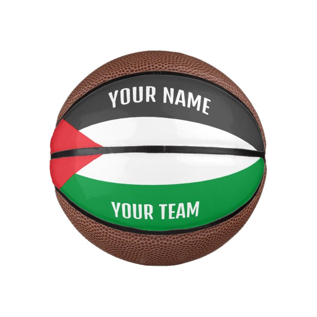 MINI BALÓN DE BALONCESTO PERSONALIZADO SPORT BASKETBALL PALESTINE (Anverso)