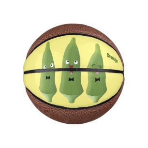 Mini Balón De Baloncesto Personalizado vegetal de okra cantante