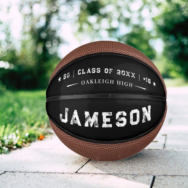 Mini Balón De Baloncesto Personalized Graduation Athlete Keepsake (Subido por el creador)