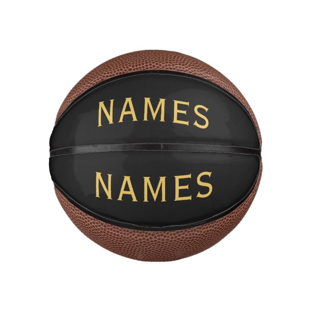 Mini Balón De Baloncesto Personalized With Last Name or Nickname on Them (Anverso)