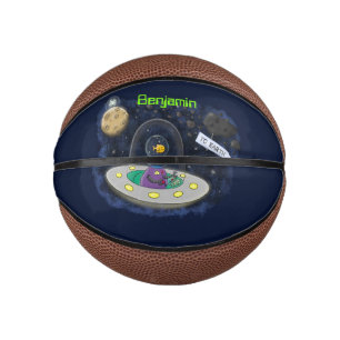 Mini Balón De Baloncesto Pescado alegre lindo del ilustracion del personali