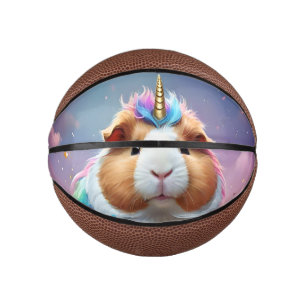 Mini Balón De Baloncesto Pigtail de prisma: el cerdo de Guinea, un unicorni