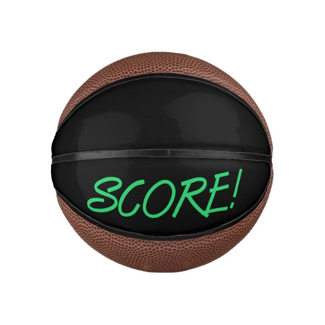 Mini Balón De Baloncesto Puntuación mini baloncesto negro (Anverso)