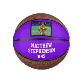 Mini Balón De Baloncesto Purple Photo Basketball Ball
