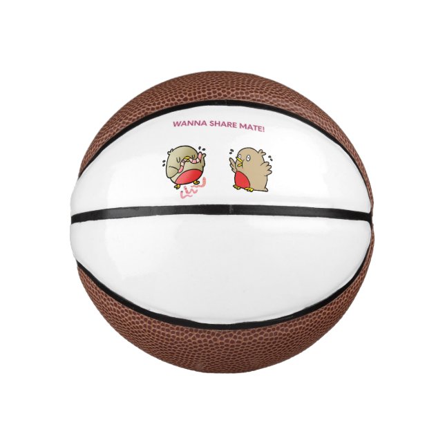 Mini Balón De Baloncesto ¡Quiero compartir a mate! (Anverso)