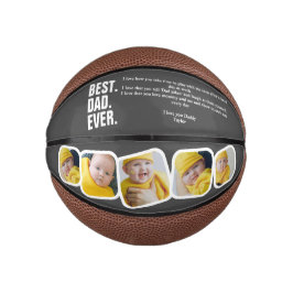 Mini Balón De Baloncesto Regalo fotográfico del Día del Padre Personalizado
