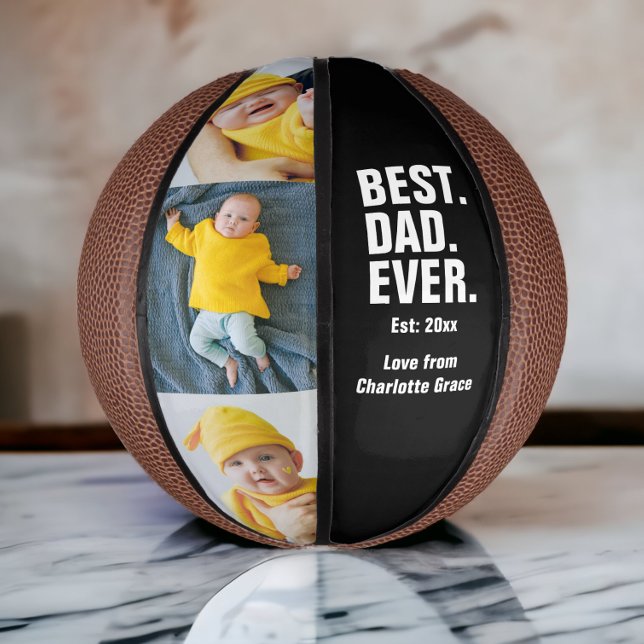 Mini Balón De Baloncesto Regalo fotográfico del Día del Padre Personalizado (Subido por el creador)