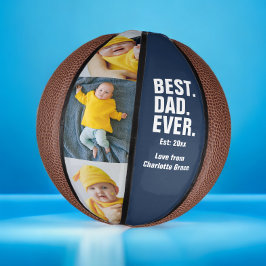 Mini Balón De Baloncesto Regalo fotográfico del Día del Padre Personalizado