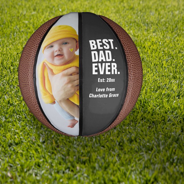 Mini Balón De Baloncesto Regalo fotográfico del Día del Padre Personalizado (Subido por el creador)