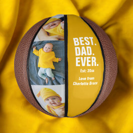Mini Balón De Baloncesto Regalo fotográfico del Día del Padre Personalizado