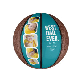 Mini Balón De Baloncesto Regalo fotográfico del Día del Padre Personalizado