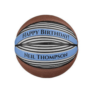 Mini Balón De Baloncesto ¡Regalo personalizado! Baloncesto Feliz Cumpleaños