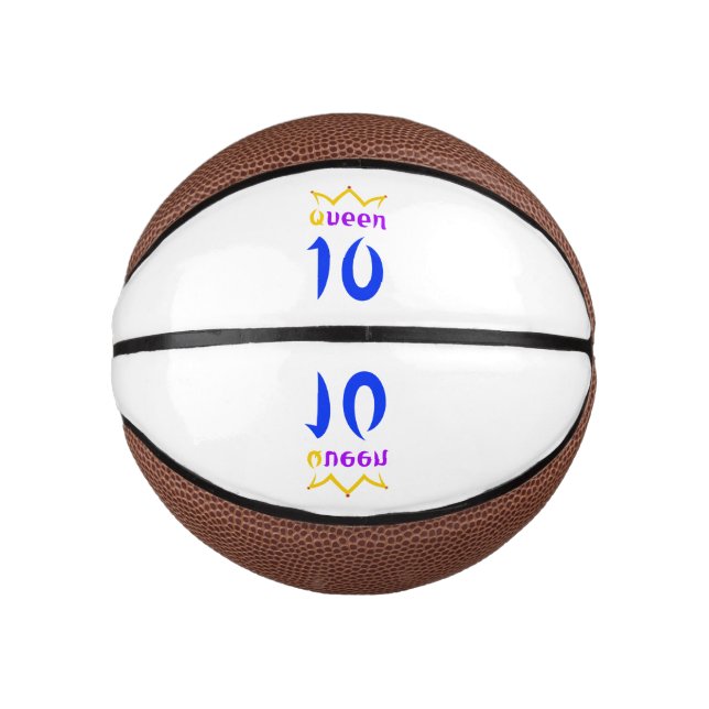 Mini Balón De Baloncesto Reina 10 (Anverso)