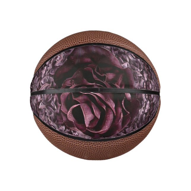 Mini Balón De Baloncesto Rosa Mandala (Anverso)