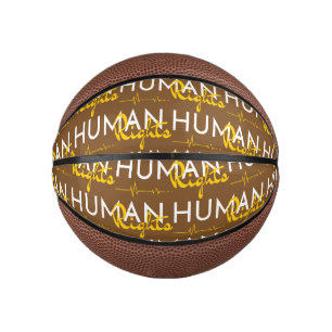 Mini Balón De Baloncesto Salvamento de los derechos humanos