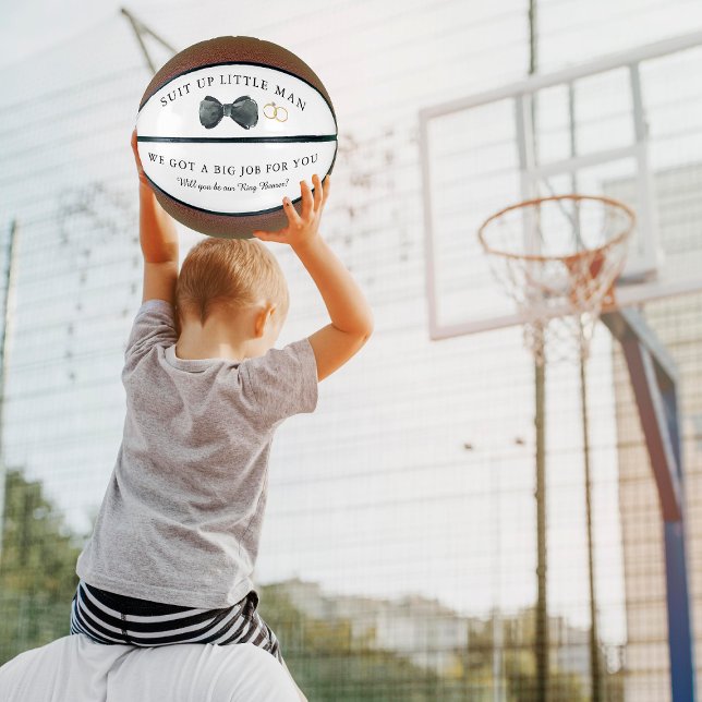 Mini Balón De Baloncesto ¿Serás mi propuesta de portador de anillo? (Subido por el creador)