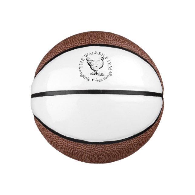 Mini Balón De Baloncesto Small Farm Business Promotional Logo (Anverso)