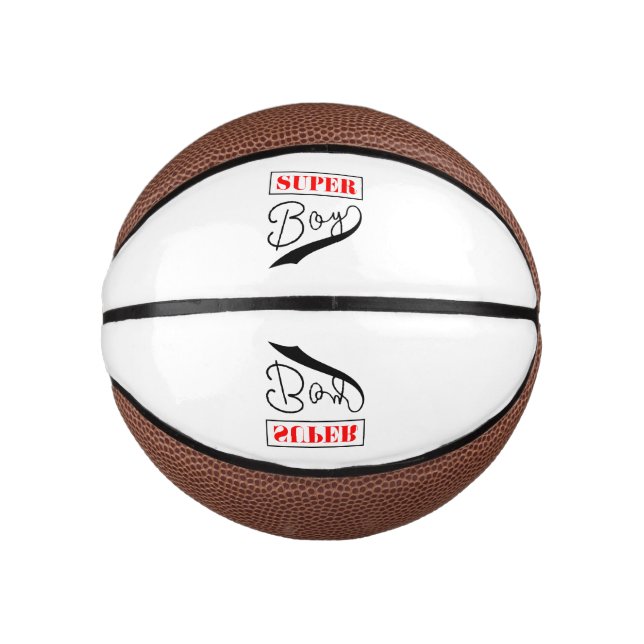 Mini Balón De Baloncesto Super Boy (Anverso)