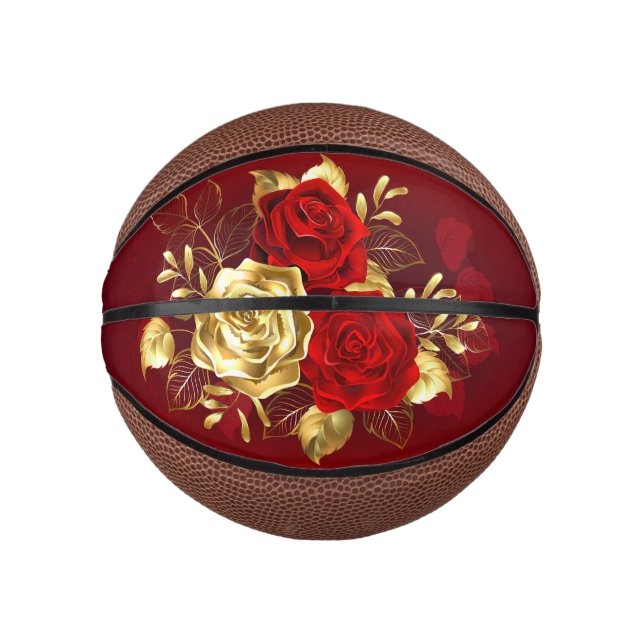 Mini Balón De Baloncesto Tres Rosas Joyas (Anverso)