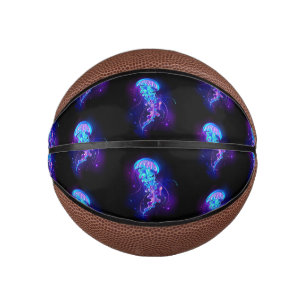 Mini Balón De Baloncesto Vibrante color Glustre medusas