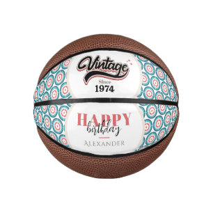 Mini Balón De Baloncesto Vintage desde 1974