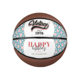 Mini Balón De Baloncesto Vintage desde 1978