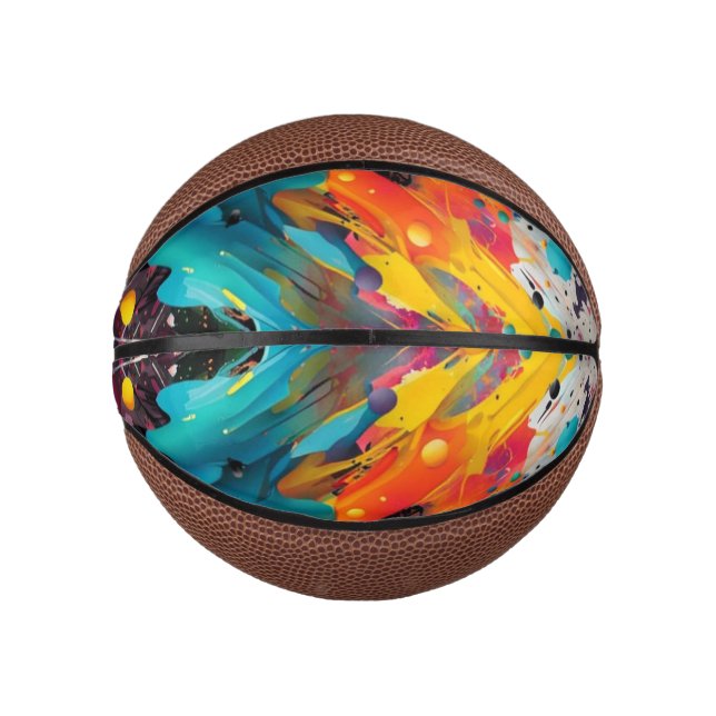 Mini Balón De Baloncesto Vivid Chaos Splash Graffiti (Anverso)