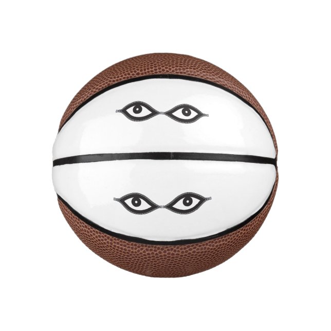 Mini Balón De Baloncesto Zipper Eyes (Anverso)