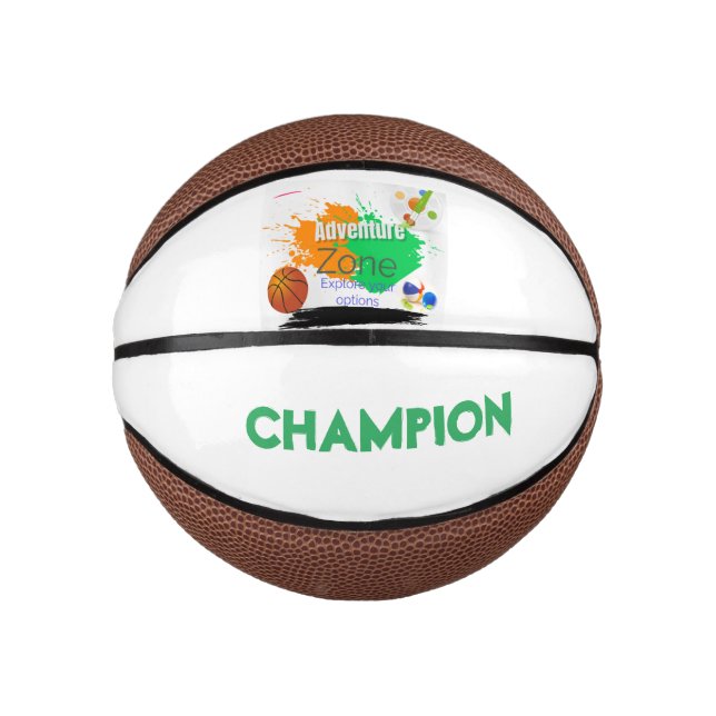 Mini Balón De Baloncesto Zona de aventuras (Anverso)