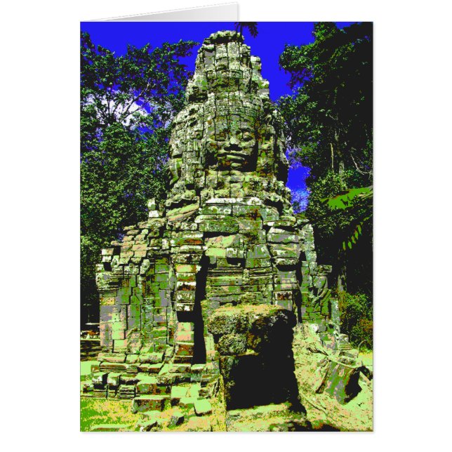 Mini Bayon [Redux] ... Tarjeta Siem Reap, Camboya (Frente)