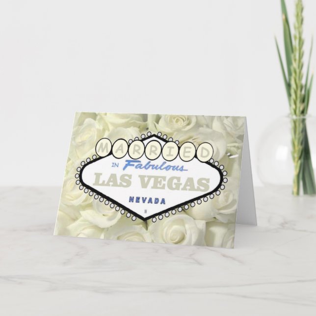 Mini bebé Rosas de respiración casados con tarjeta (Anverso)