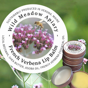 Mini Beeswax Lip Balm Etiqueta Francesa Verbena