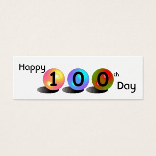 Mini Bookmarker adaptable del "100o día feliz"