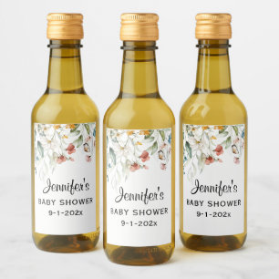 Mini Botella Baby Shower Floral Drop Mini