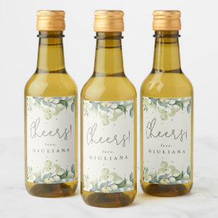 Mini botella de vino para despedida de soltera con