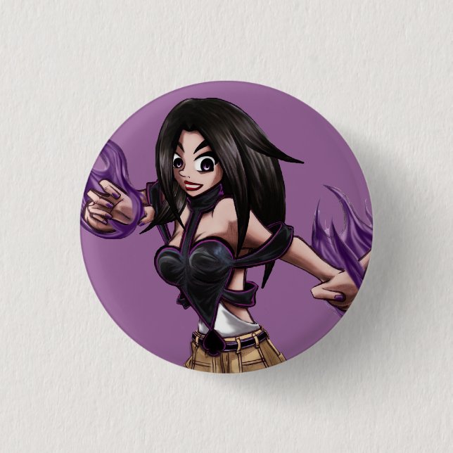 Mini botón de la ESPADA (rosa) (Anverso)