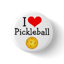 Mini botón de Pickleball: Amo Pickleball