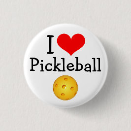 Mini botón de Pickleball: Amo Pickleball