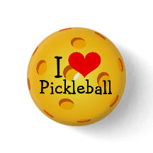Mini botón de Pickleball: Amo Pickleball