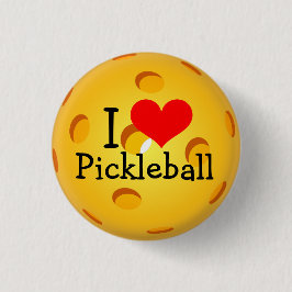 Mini botón de Pickleball: Amo Pickleball