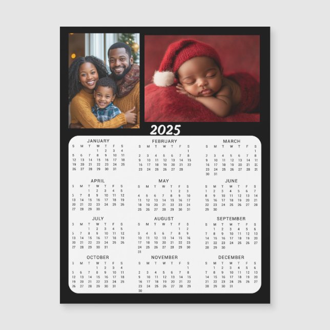 Mini calendarios 2025 | Fotos familiares personali (Anverso)