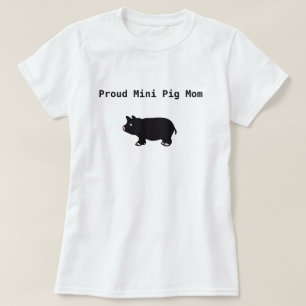 Mini camiseta orgullosa de la mamá del cerdo